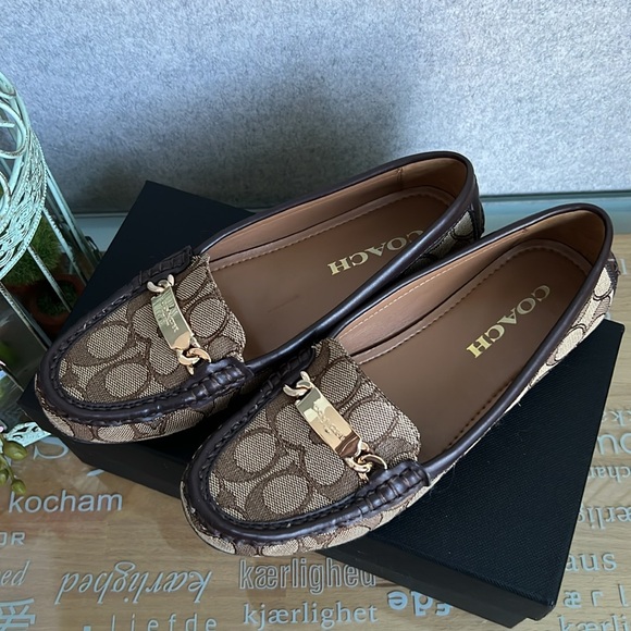 COACH monogram Driver Loafer 6 - Picture 2 of 6